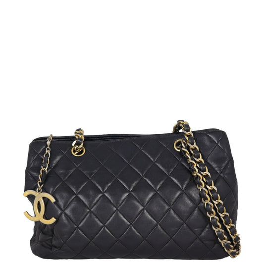Chanel CC Zip Charm Tote Quilted Tote Bag