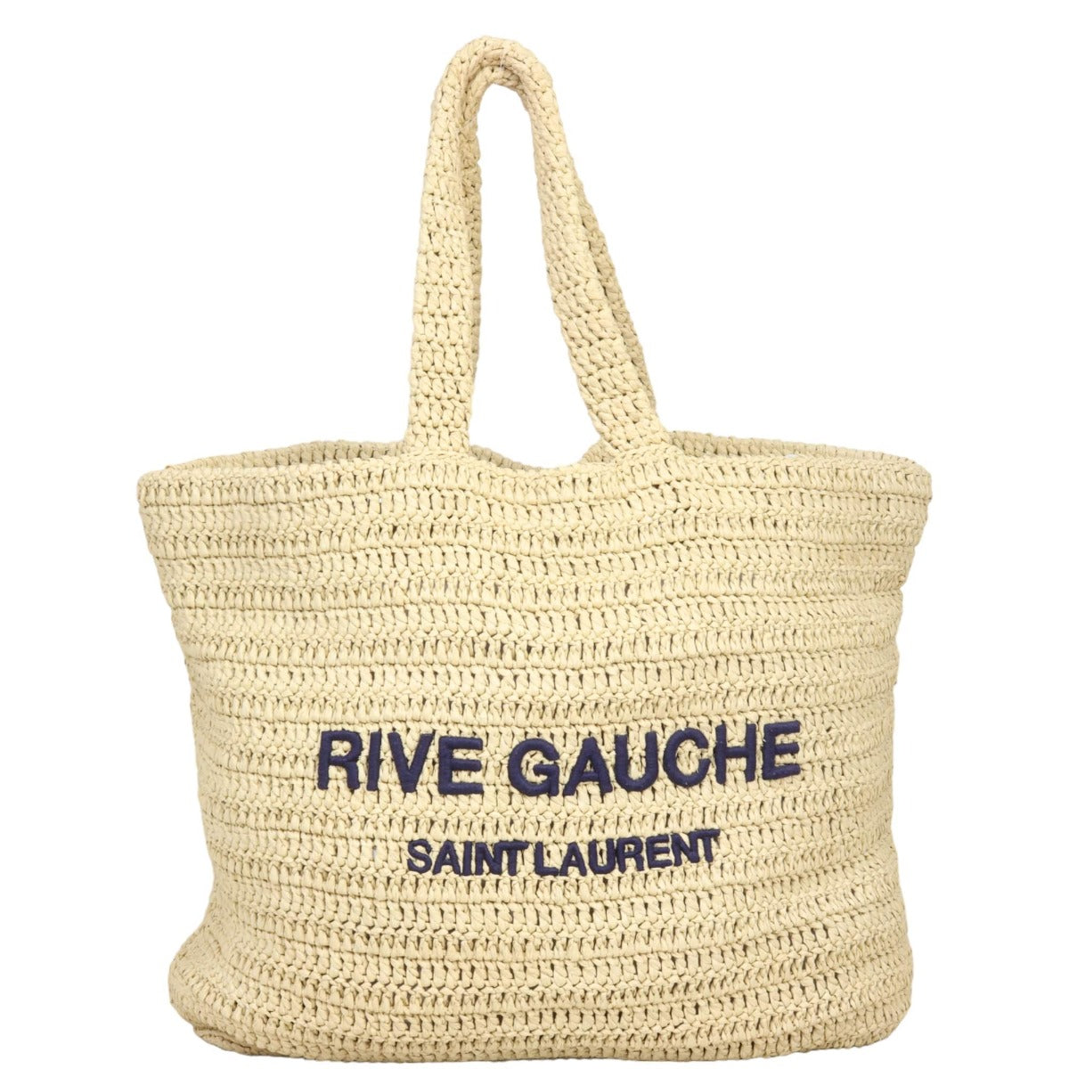 YSL Saint Laurent Saint Laurent Rive Gauche Tote Raffia Tote Bag