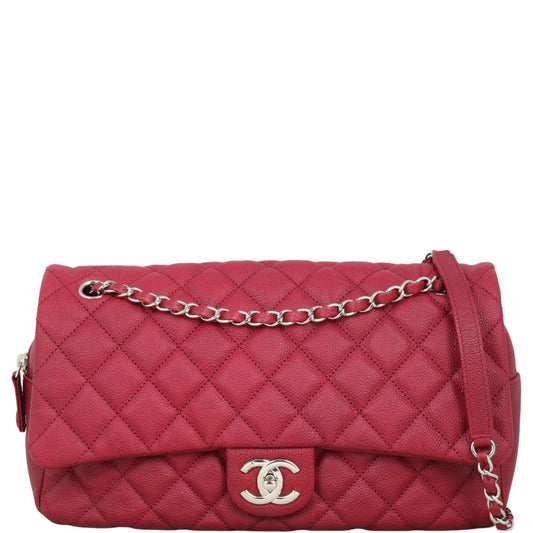 Chanel Easy Bag Jumbo Red Flap Handbag