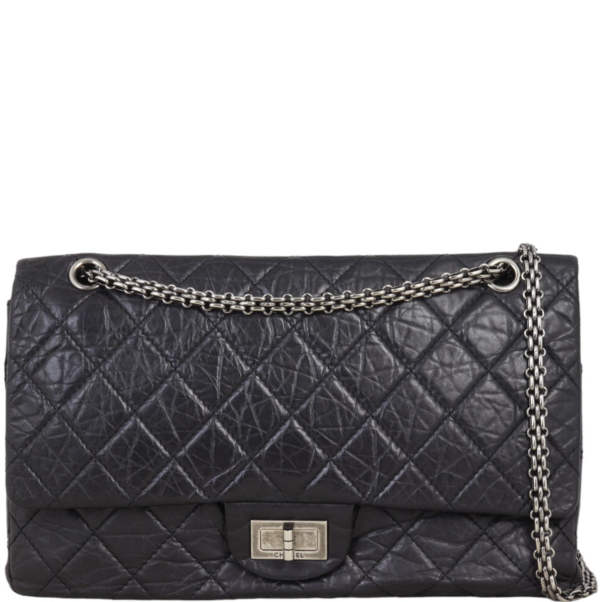 Chanel 2.55 Reissue 227 Double Bag 12 Series Flap Handbag