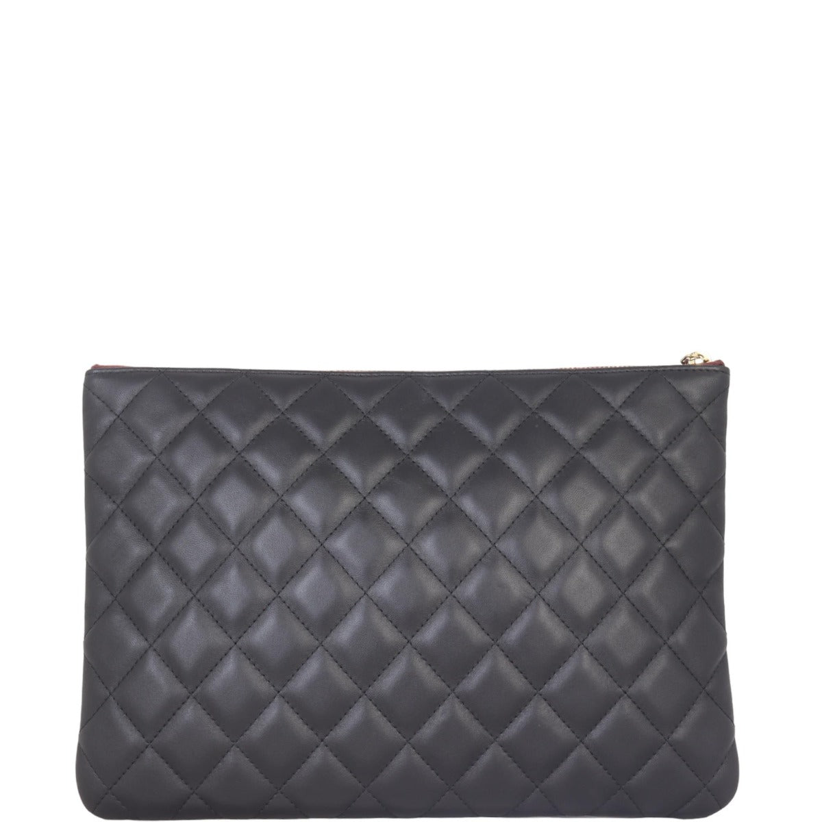 Chanel Classic O-Case Pouch Hardware Handbag Gold Medium