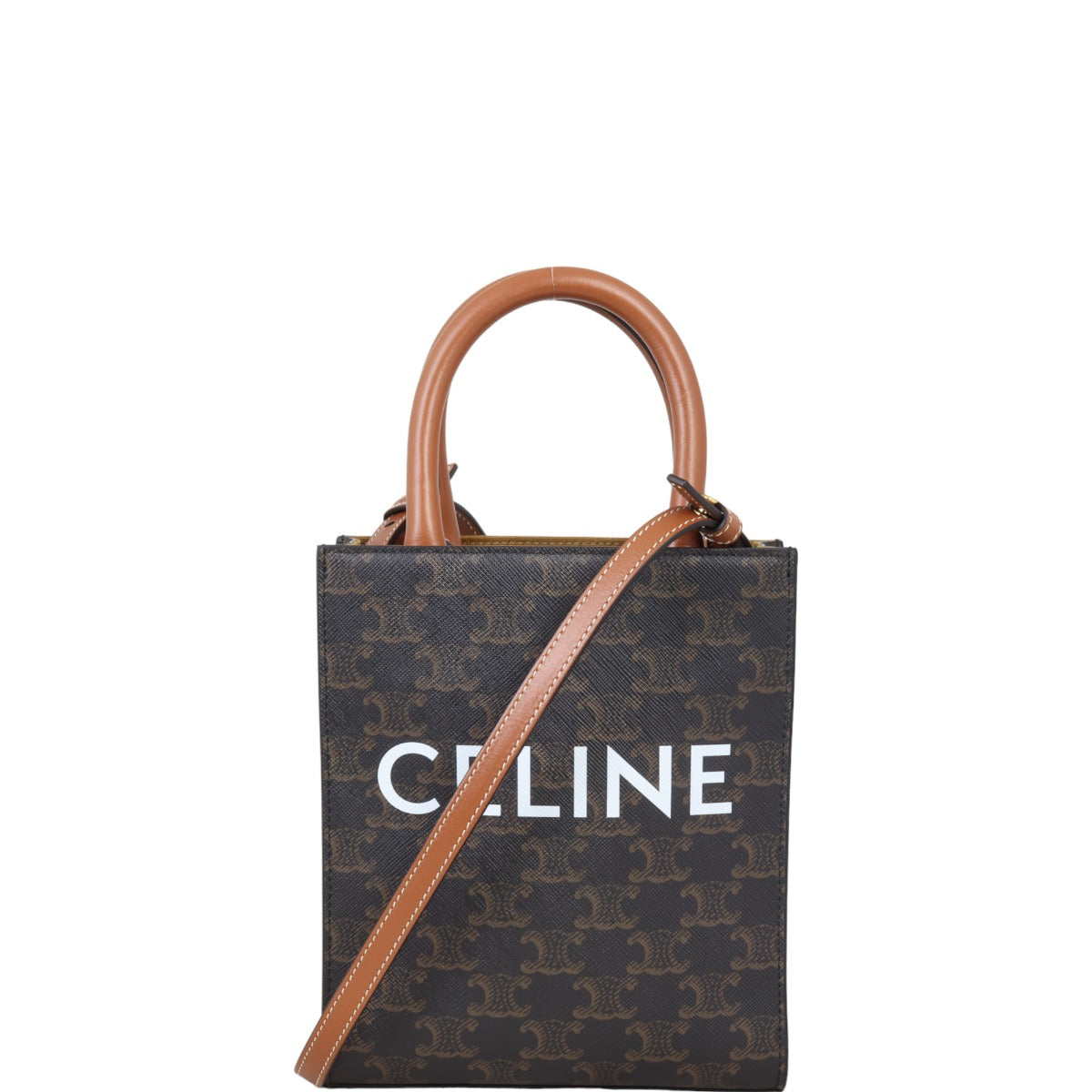 Celine Triomphe Vertical Cabas Tote Handbag Mini Tote Bag