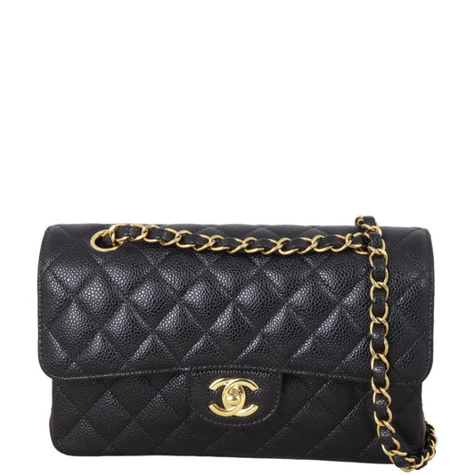 Chanel Classic Double Caviar Handbag Small Flap Small 19072024