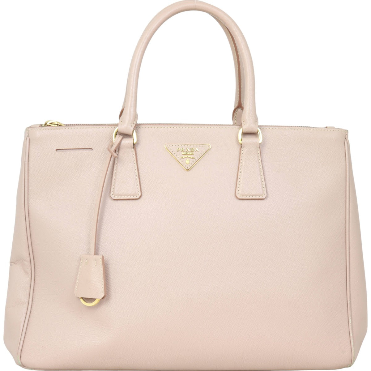 Prada Tote Bag Lux Galleria Double Tote 9 Saffiano Pink Large