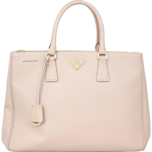 Prada Tote Bag Lux Galleria Double Tote 9 Saffiano Pink Large