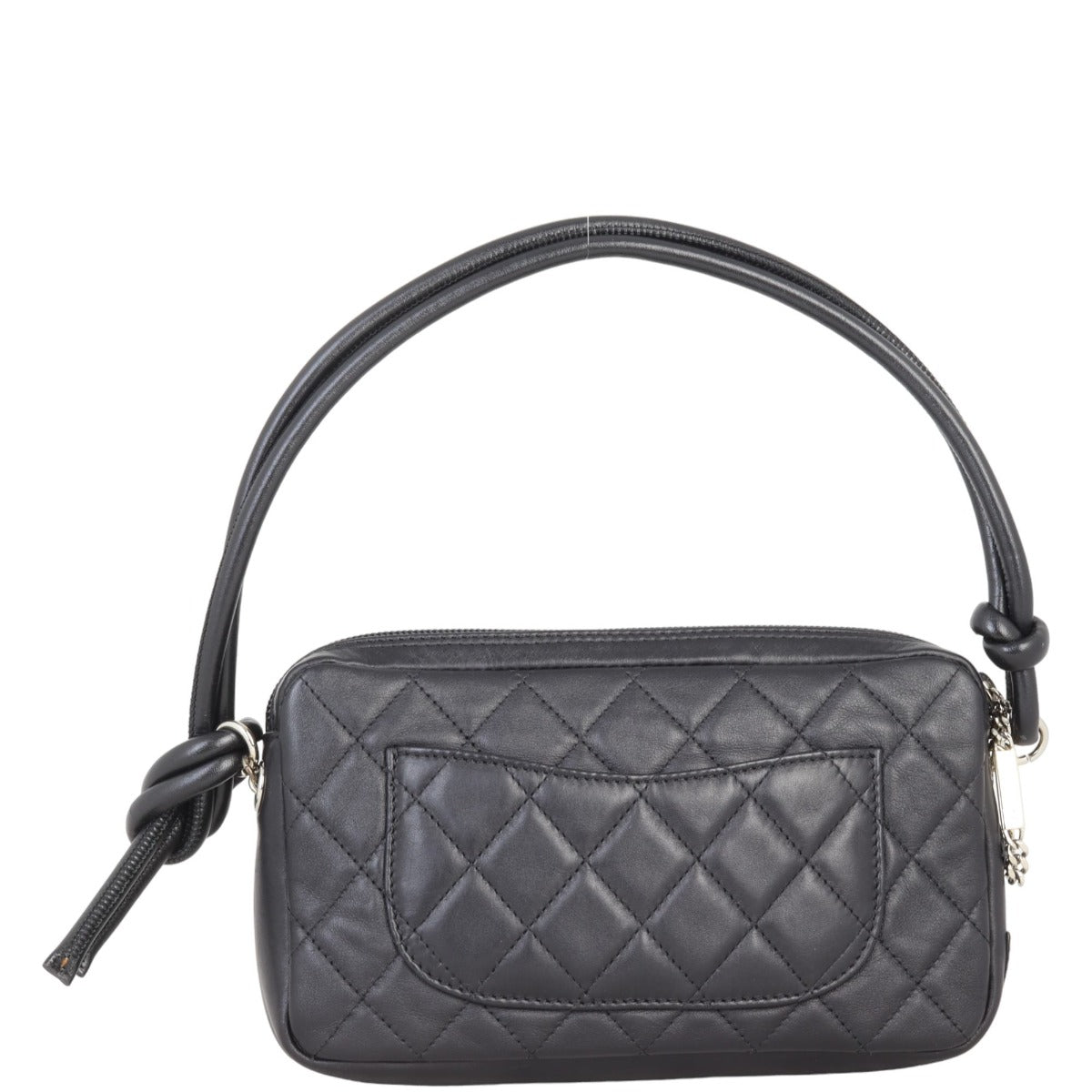 Louis Vuitton Chanel Ligne Cambon Pochette Black Handbag