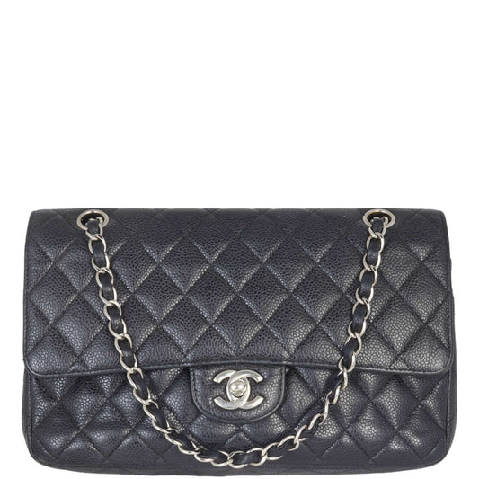 Chanel Classic Double Caviar 12 Series Handbag Medium Flap