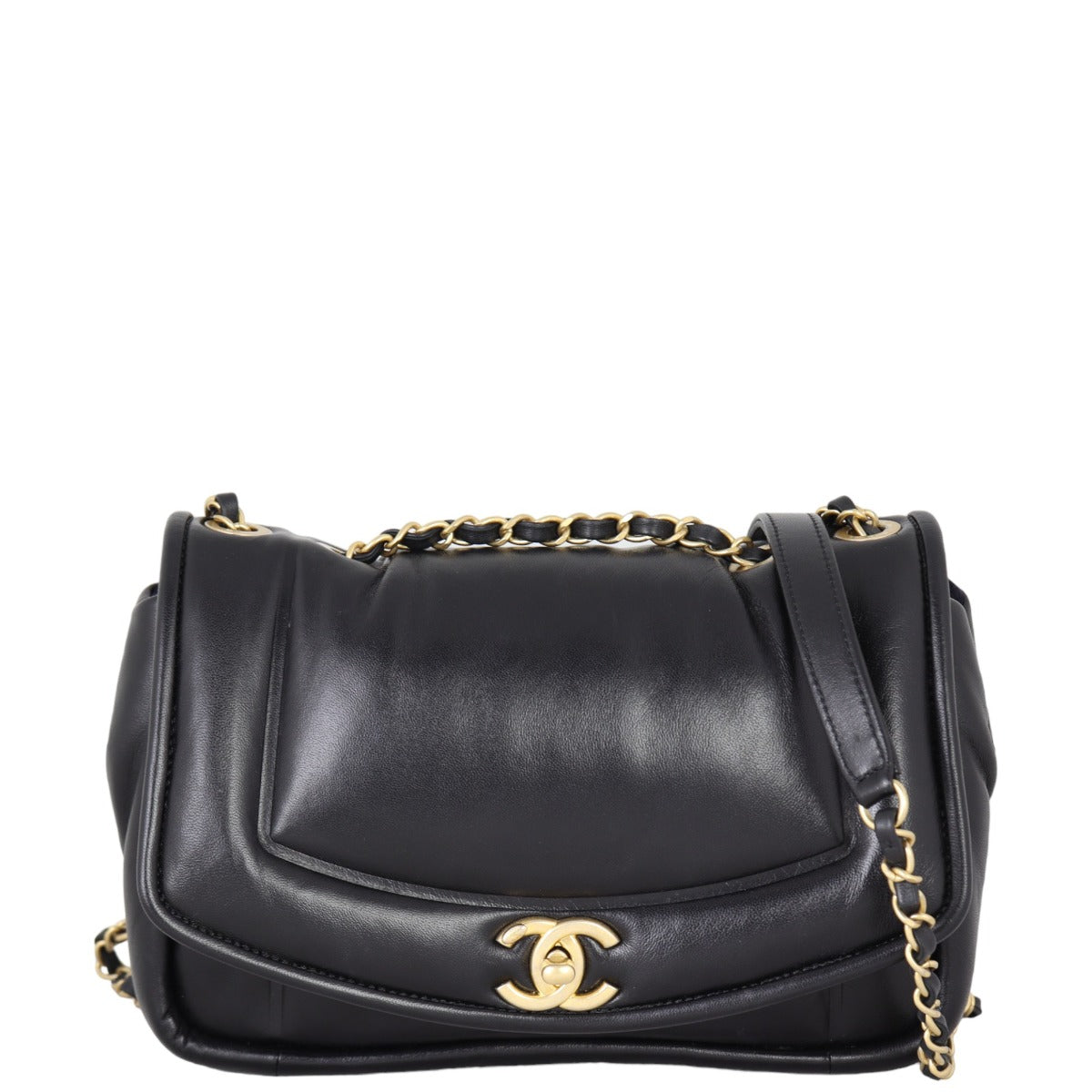Chanel Puffy Bag Black Medium Handbag