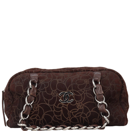 Chanel Camellia Bowling Bag Handbag