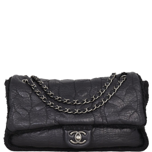 Chanel Chic Knit Bag Wool Flap Handbag
