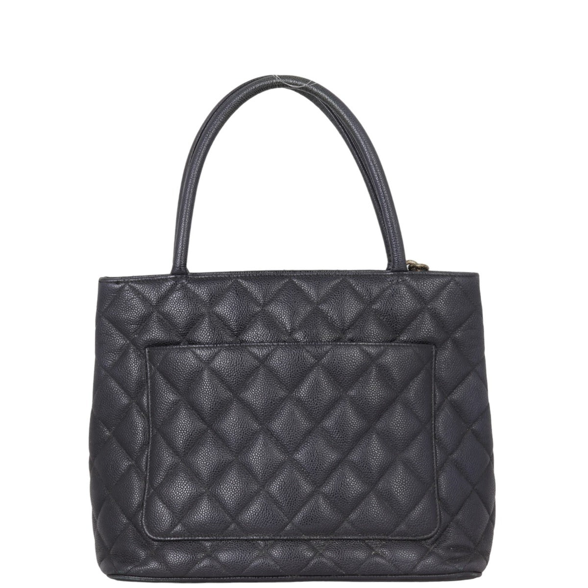Chanel Medallion Tote Caviar Black Tote Bag