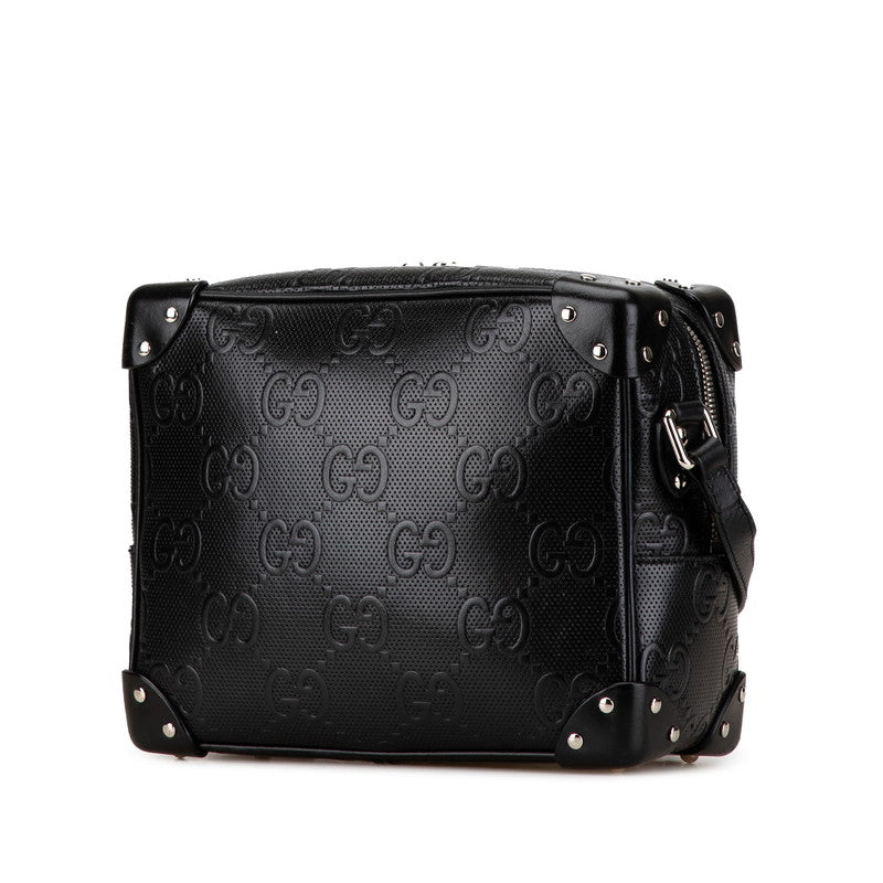 Gucci Embossed Shoulder Bag Leather