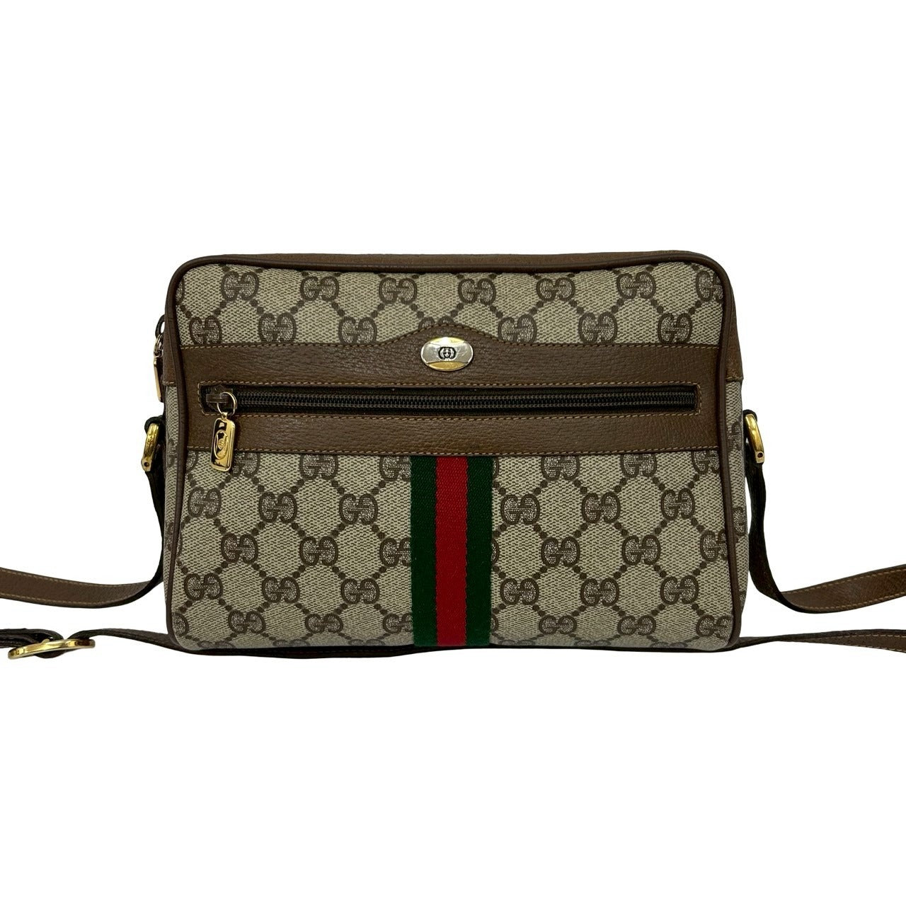 Gucci Pvc Shoulder Bag Leather Logo Bag 4