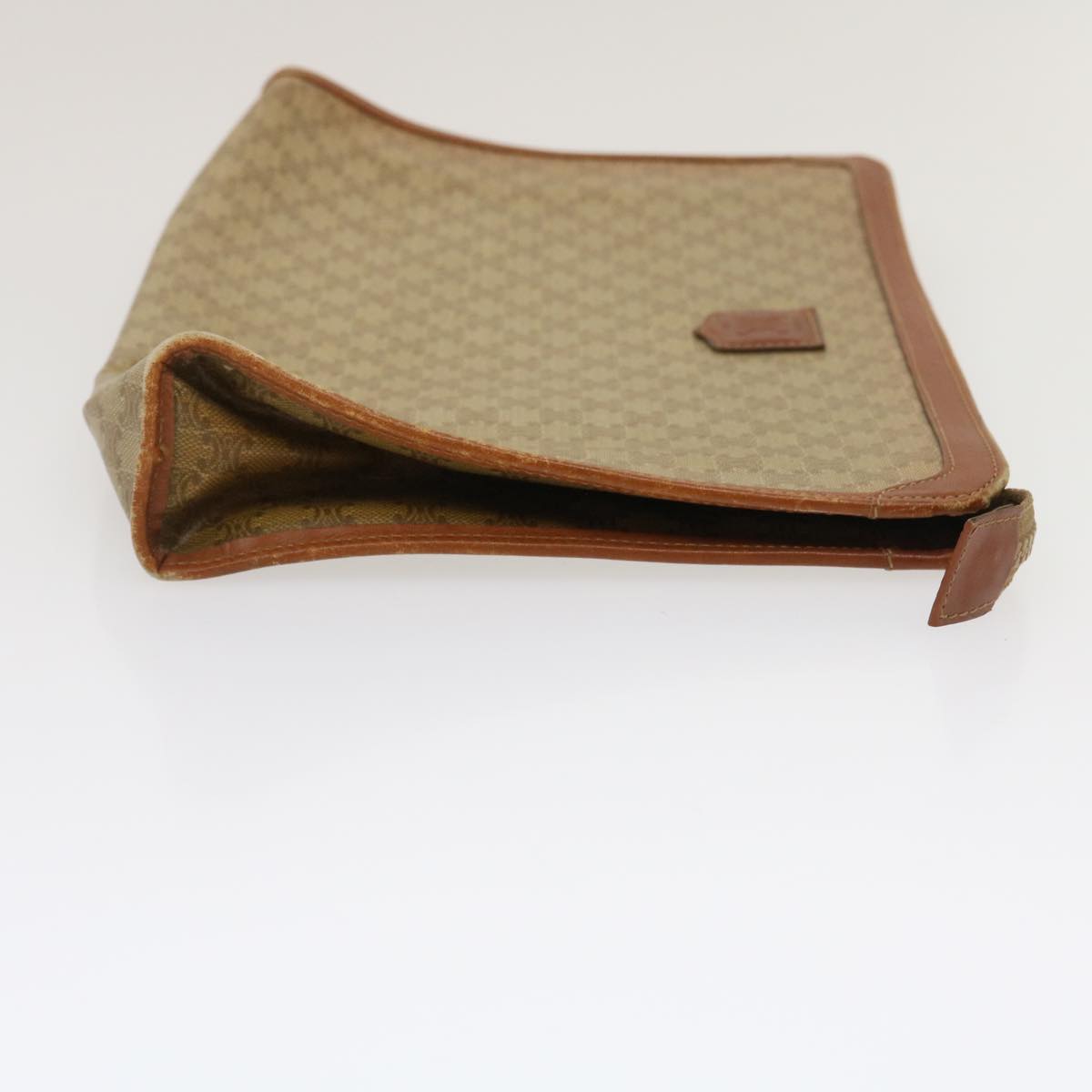 Luxury Macadam Pouch Clutch Bag Pvc Jk Leather Beige
