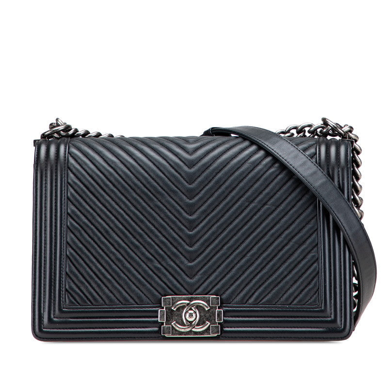 Chanel Boy 28 Lambskin Shoulder Bag