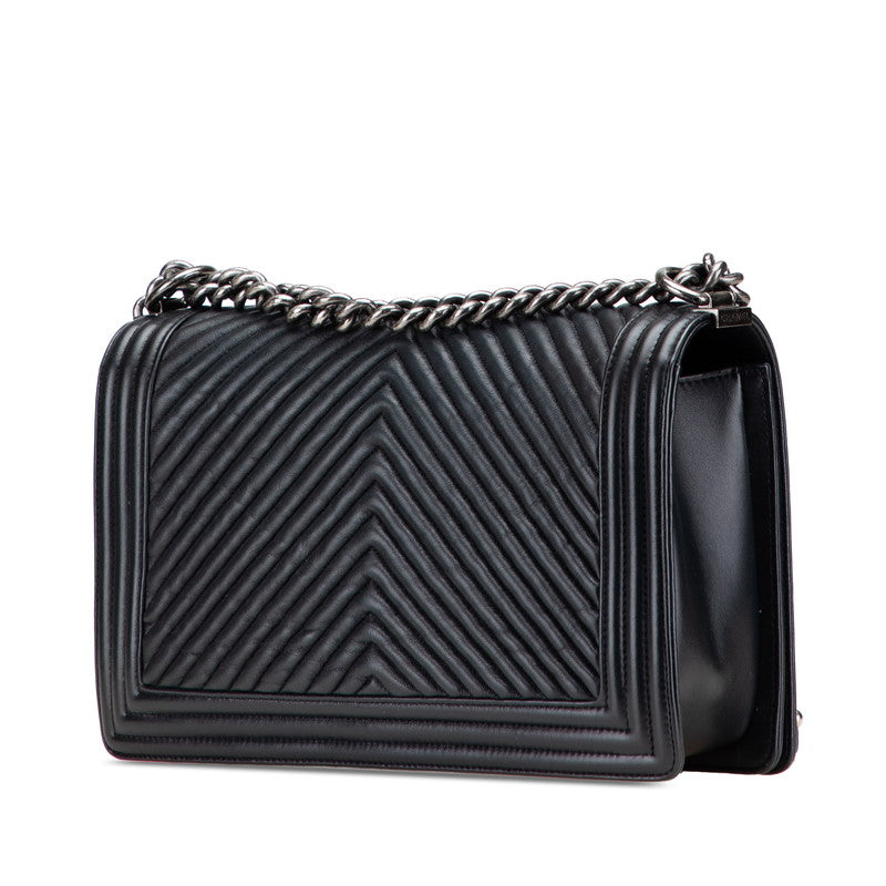 Chanel Boy 28 Lambskin Shoulder Bag