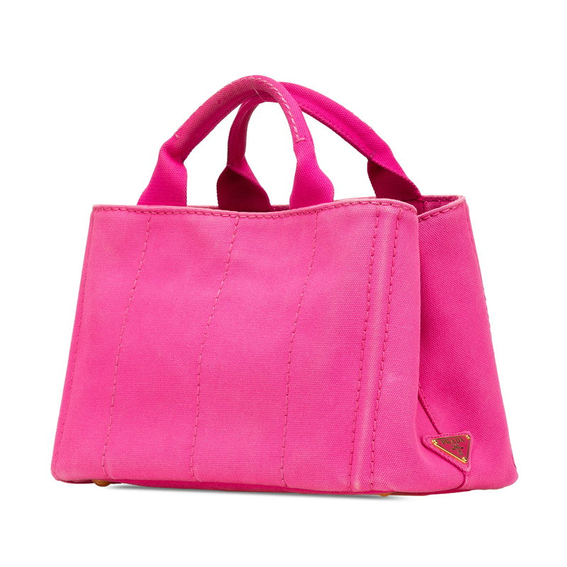 Prada Canapa Triangle 2Way Bag Canvas Logo Travel Bag