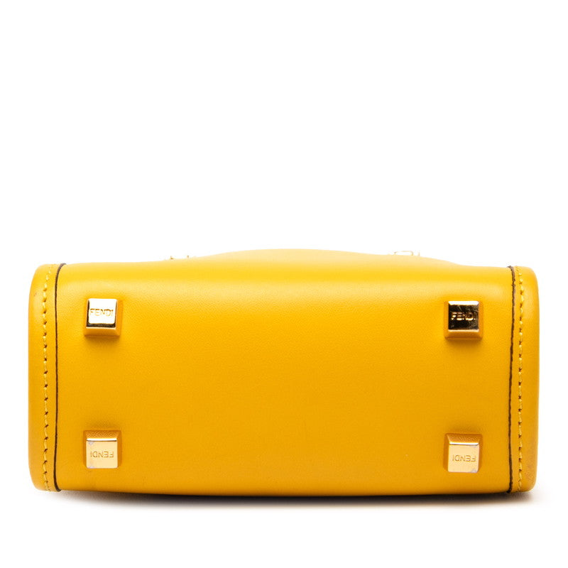 Fendi Sunshine Shopper 2Way Bag Leather Mini Travel Bag