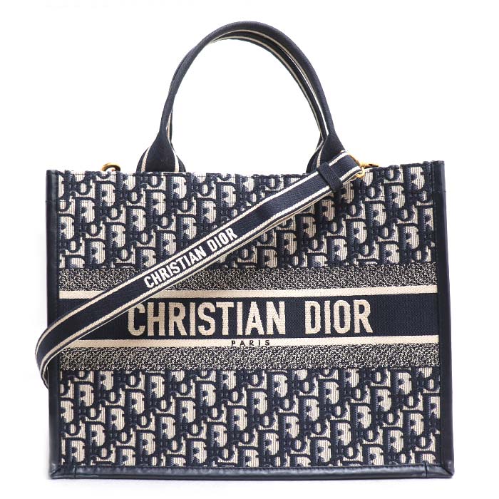 Dior Book Tote Oblique Cotton Calf Tote Bag