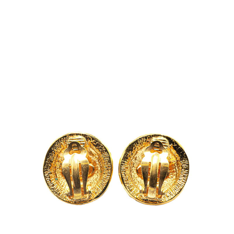 Gold-Plated Coco Mark Earrings Jewelry Classic