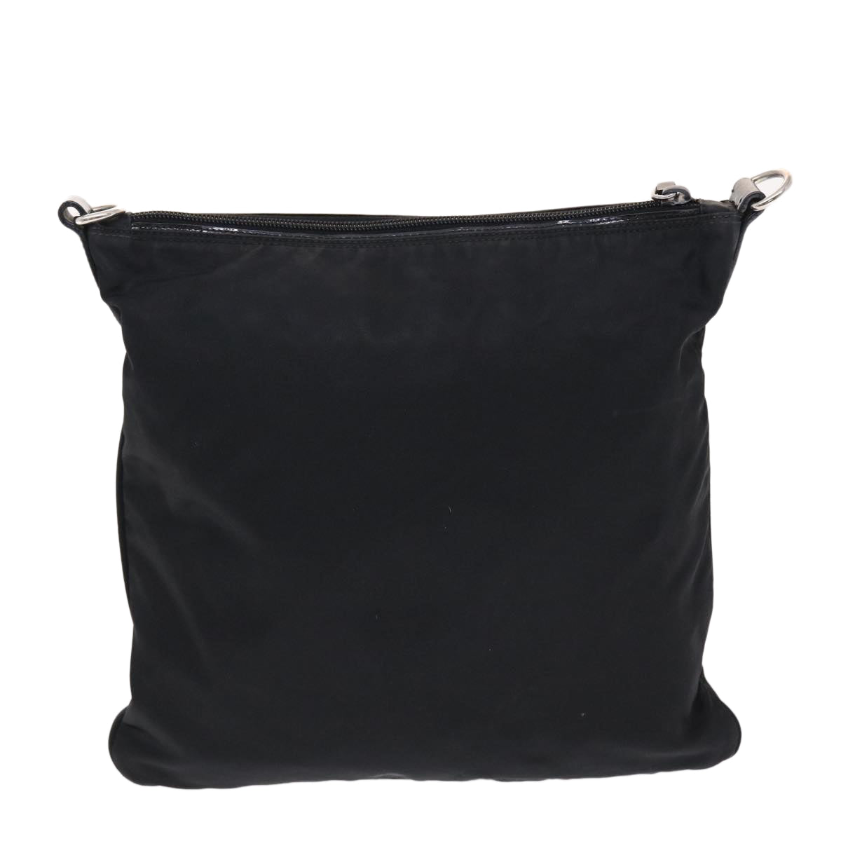 Prada Shoulder Bag Auth Nylon Black Black Auth Ki3273