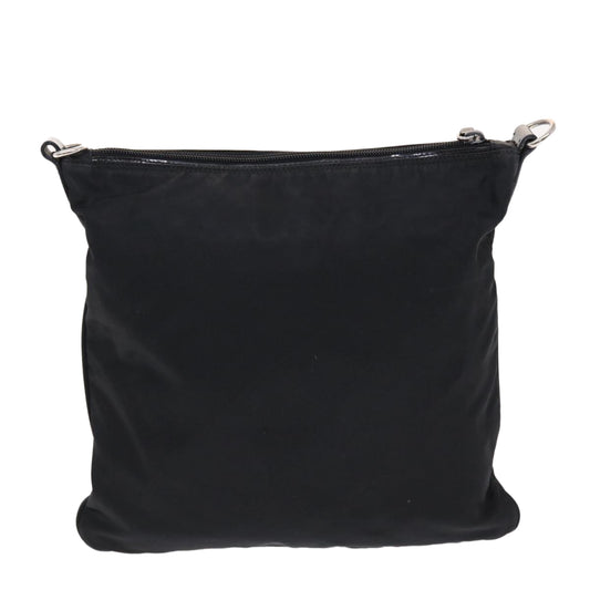 Prada Shoulder Bag Auth Nylon Black Black Auth Ki3273
