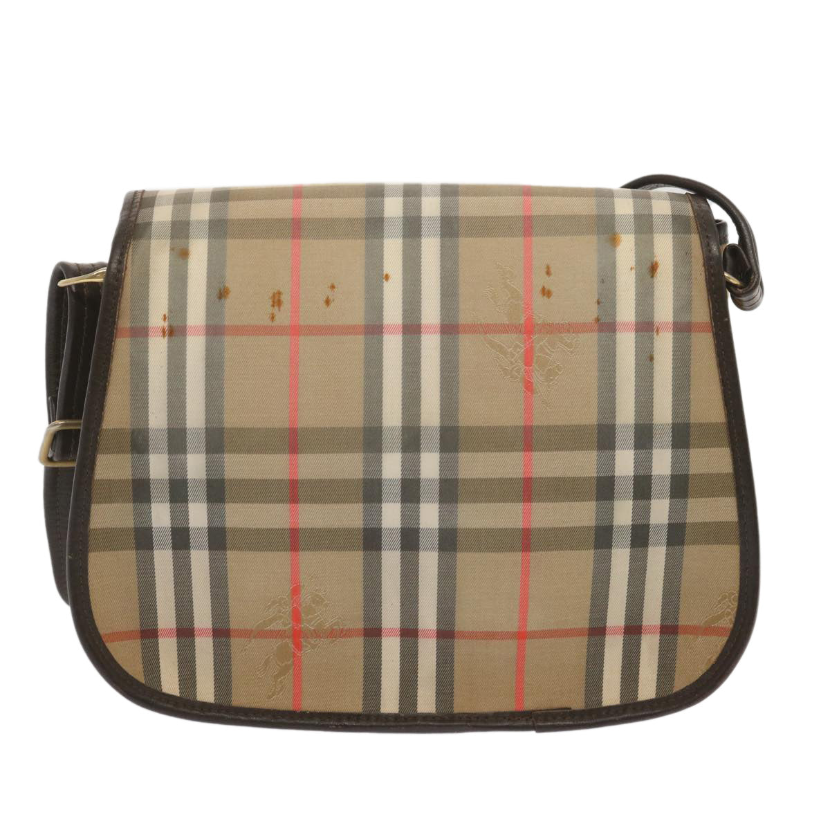 Burberry Luxury ss Nova Check Shoulder Bag Auth Ki4186 Canvas Beige