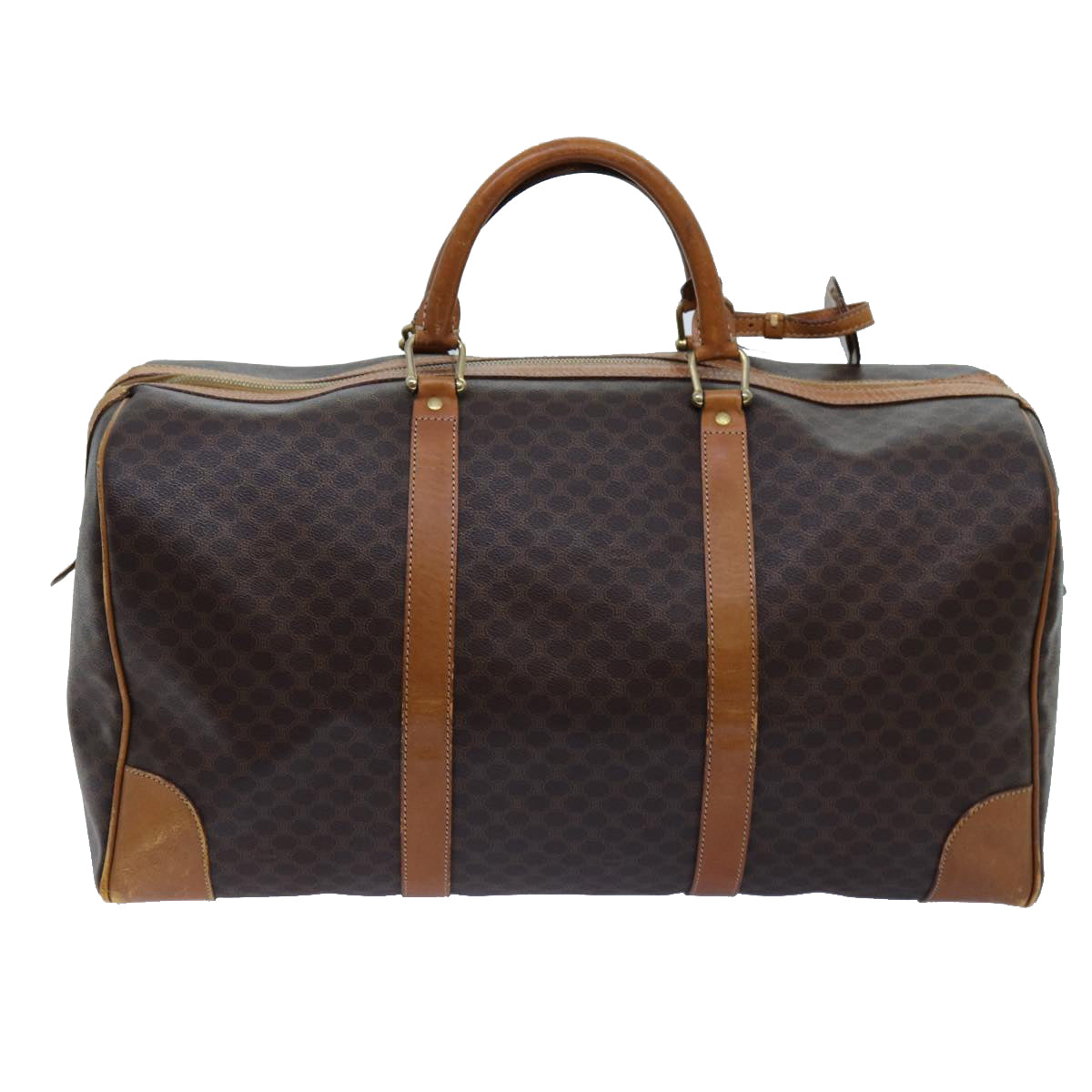 Luxury Macadam Boston Bag Pvc Ki Canvas Brown Travel Bag