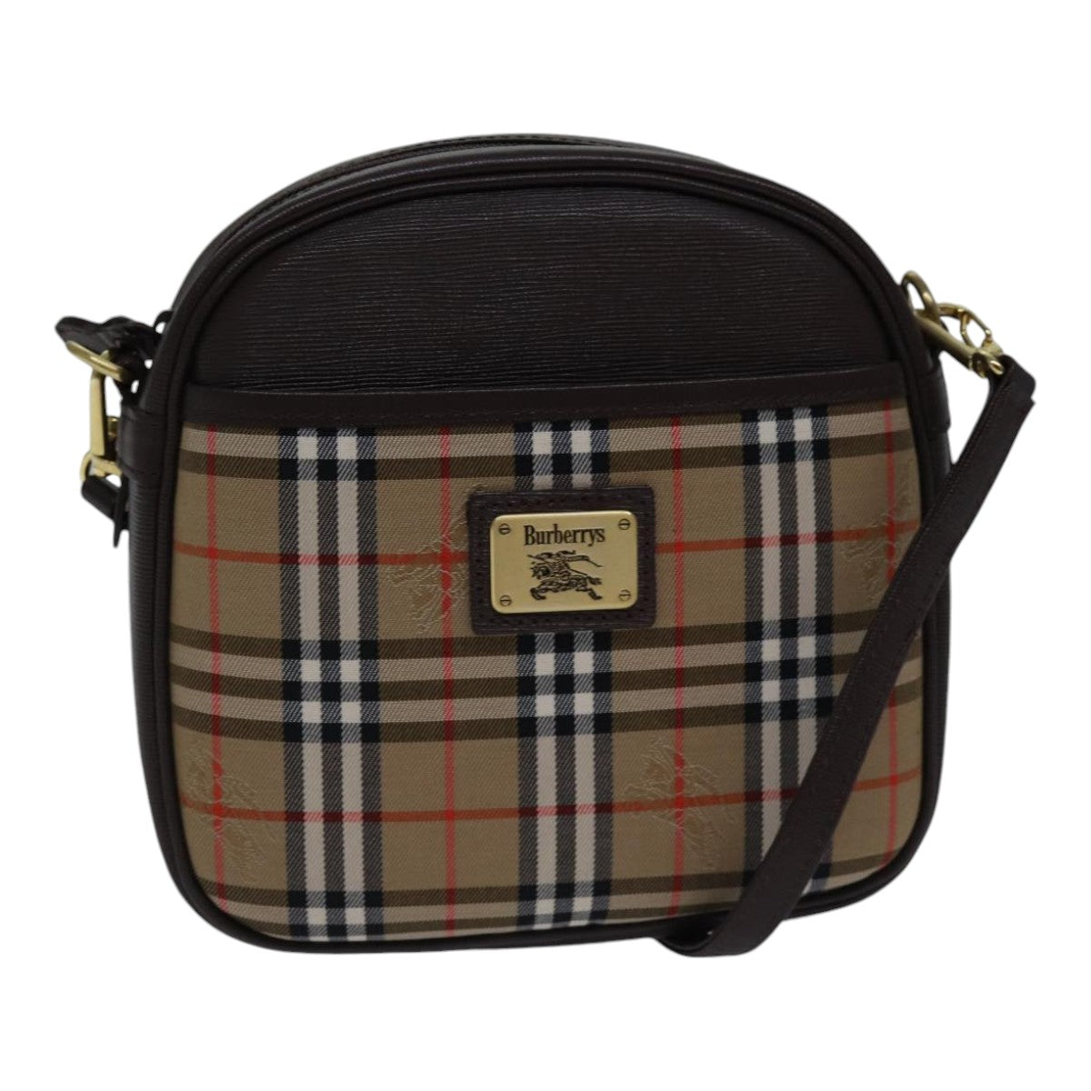 Burberry Luxury ss Nova Check Shoulder Bag Auth Ki4917A Canvas Brown Beige