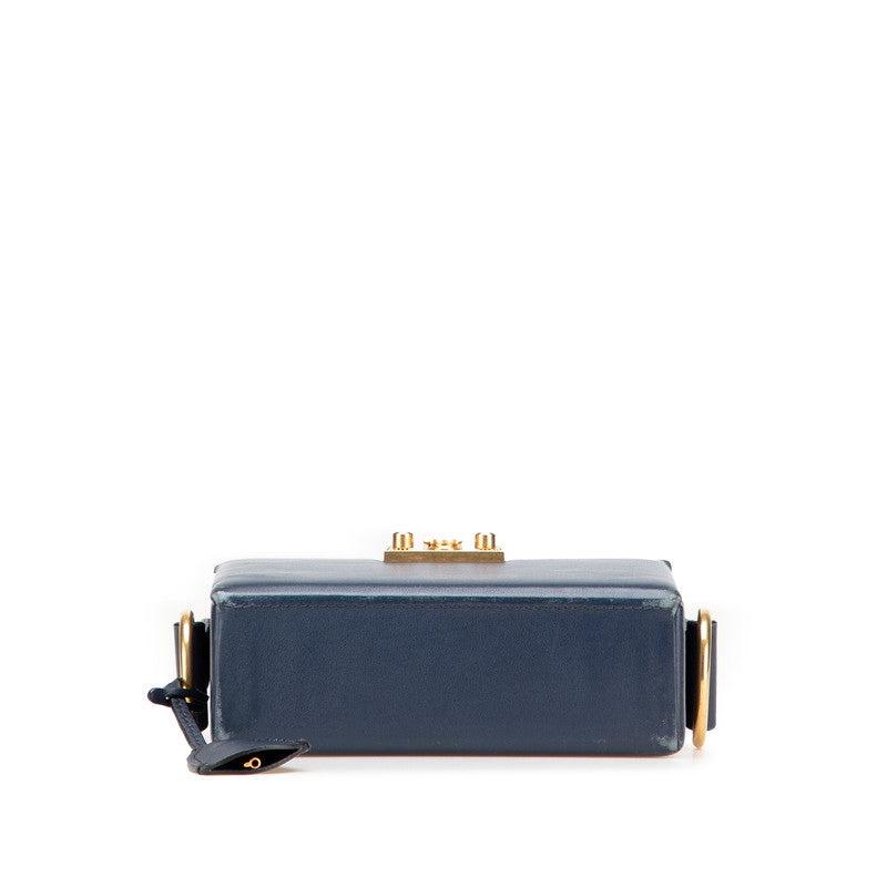 Dior Addict Box Shoulder Bag Leather Small Leather Shoulder Bag
