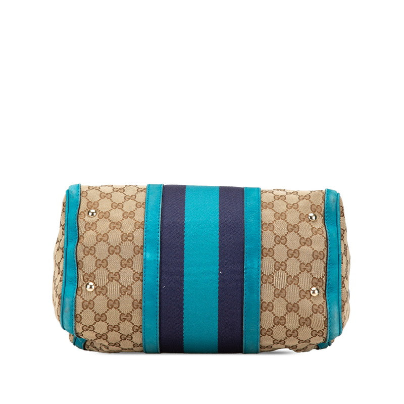 Gucci 2Way Handbag Canvas Travel Bag