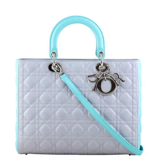 Dior Crossbody Bag Lady Bi-Colour Large Shoulder Bag