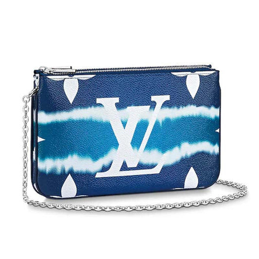 Louis Vuitton Double Zip Limited Edition Escale Monogram Pochette Clutch Bag