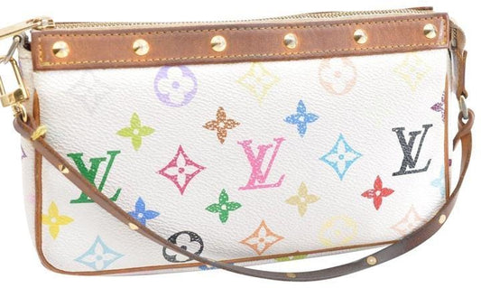Louis Vuitton Pochette Accessoires Multicolor Shoulder Bag Canvas Monogram