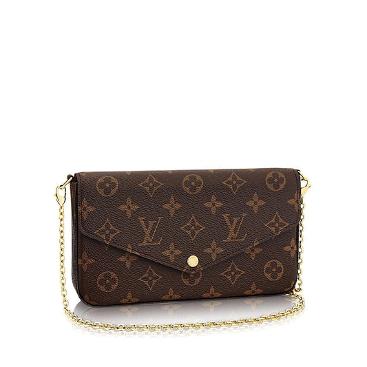 Louis Vuitton FELICIE POCHETTE Monogram Clutch Bag