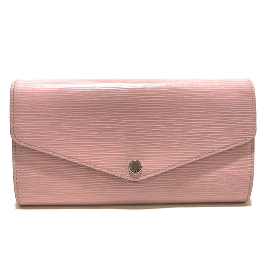 Louis Vuitton Folded M61394 Epi Portefeuille Leather Pink Wallet Case