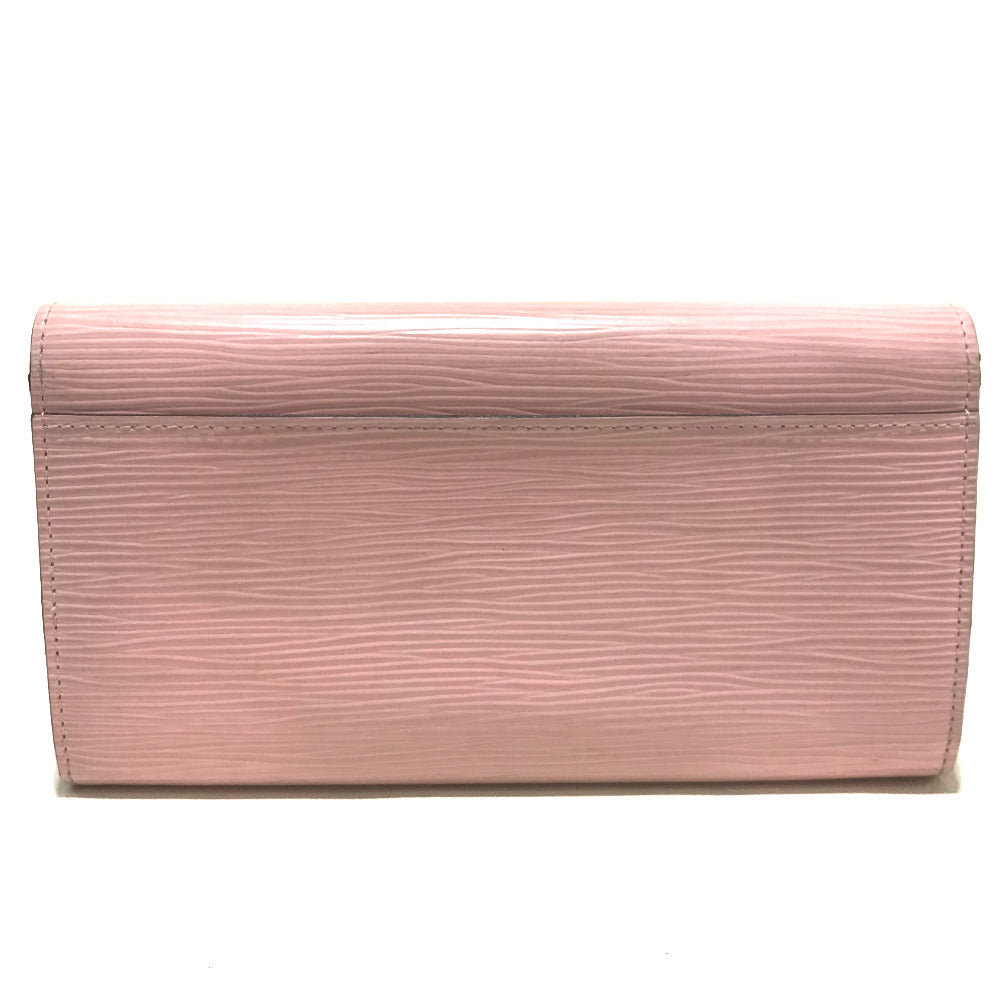Louis Vuitton Folded M61394 Epi Portefeuille Leather Pink Wallet Case