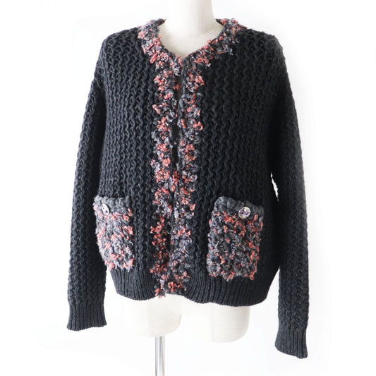 Chanel Cashmere Cardigan COCO Mark Button Apparel