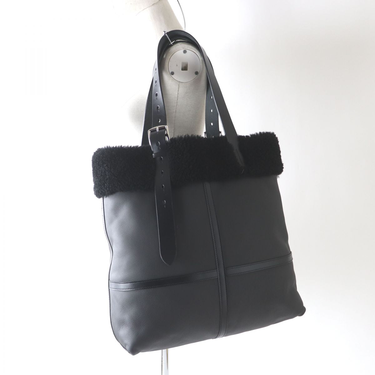 Tote Bag Taurillon Clemence Cristobal Black