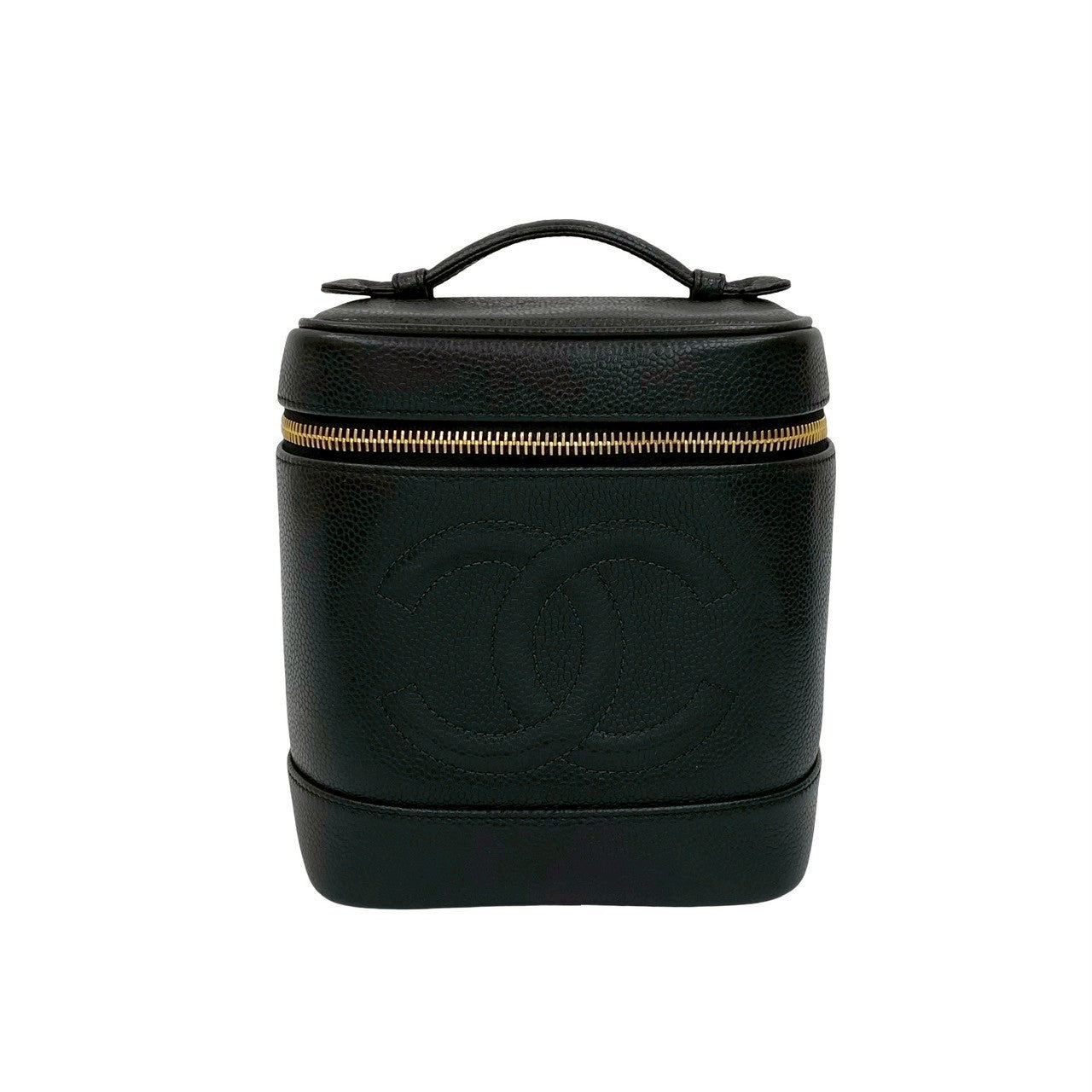 Coco Mark Caviar Skin Handbag Modern
