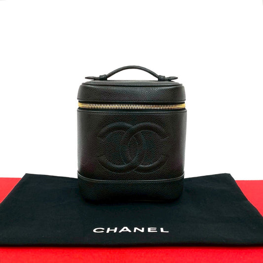 Coco Mark Caviar Skin Handbag Modern