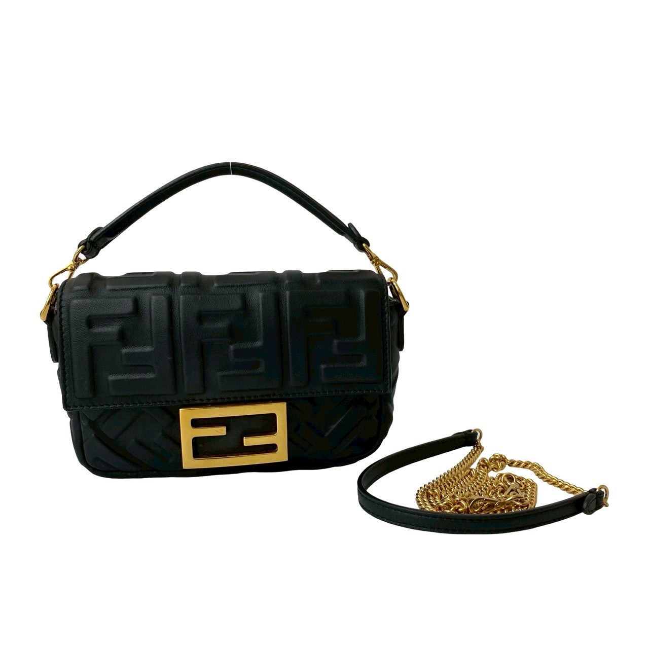 Fendi Mamma Baguette 2Way Bag Leather Shoulder Bag 2Way Bag 2