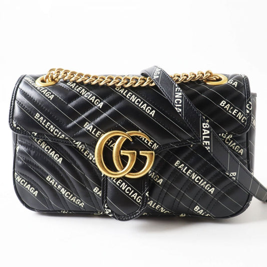 Gucci M16 St30913 Leather Black Shoulder Bag