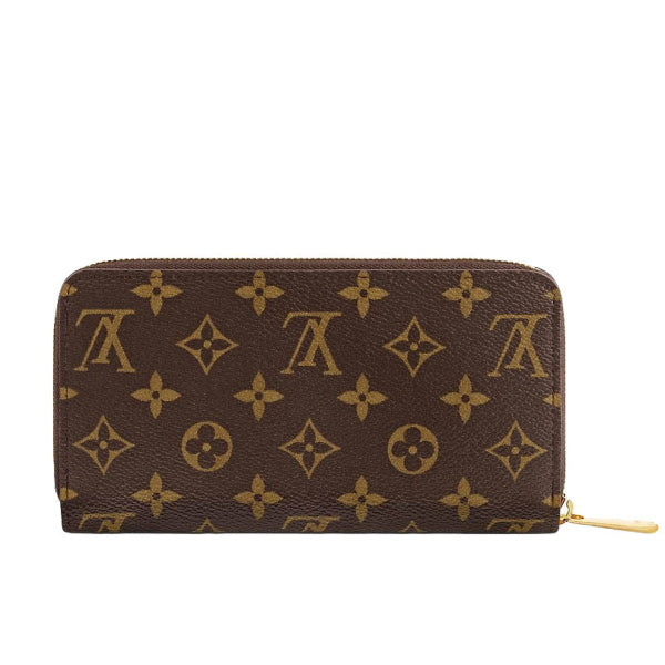 Louis Vuitton Long Purse M41896 Zip Around Monogram Canvas Brown Wallet Case