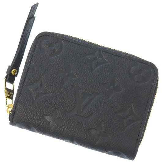 Louis Vuitton Zippy Coin Purse NoirM60574 Monogram Empreinte Leather Wallet Case