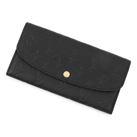 Louis Vuitton Portefeuille Emilie BeigeM62369 Monogram Leather Empreinte Handbag