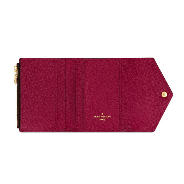 Louis Vuitton Coin M62932 Bordeaux Portefeuille Zoe Monogram Leather Canvas Brown Wallet Case