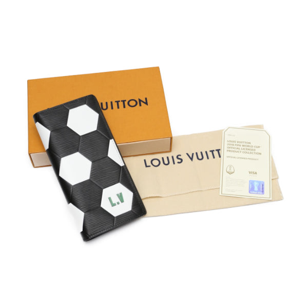 Louis Vuitton Long Purse M63294 Epi Noir Leather Wallet Case