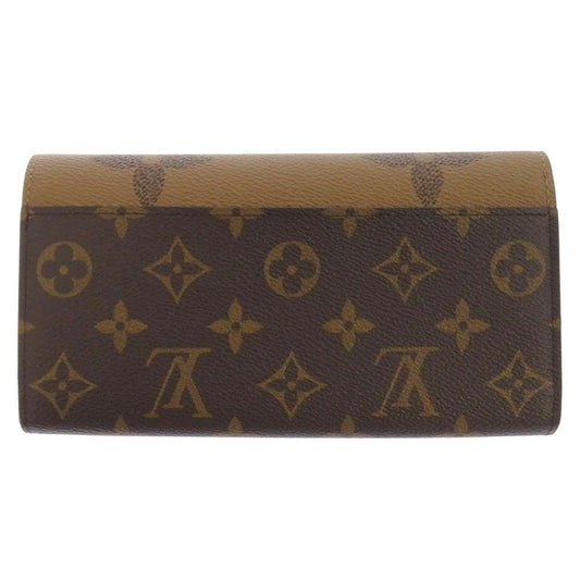 Louis Vuitton Portefeuille Sarah NoirM80726 Reverse Monogram Canvas Handbag 2