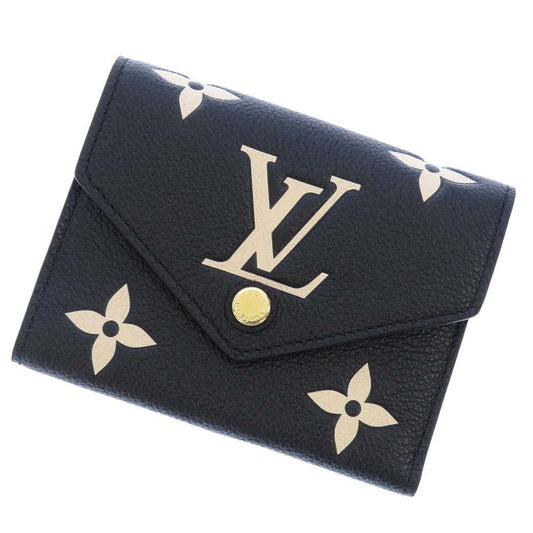 Louis Vuitton Portefeuille Victorine ClaimsM80968 Monogram Noir Leather Empreinte Handbag